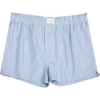 Novila Herren Boxershorts blau Reine Baumwolle Gemustert