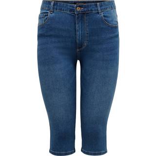 Caraugusta Høj Talje Skinny Fit Denim-shorts