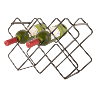 Vinreol Diamonds40,5x27,5x15,5cm metal sort