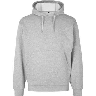 ID 0660 Soft hoodie kængurulomme unisex Grå melange XS