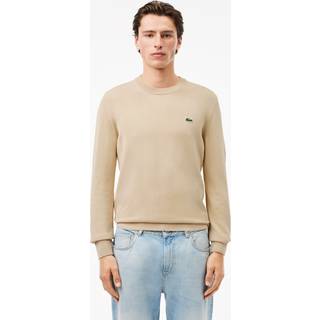 Lacoste Crew Neck Knit Jumper Beige