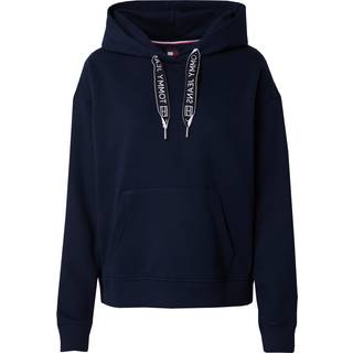 Sweatshirt Tommy Jeans Boxy Logo Drawcord Hoodie Navy S - Navy - S