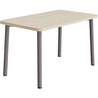 Bord Add 590, 1200x700 mm højde 720 mm med lydabsorberende hvidpigmenteret eg, gråt stel
