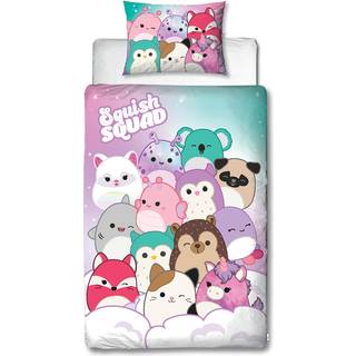 Squishmallows sengetøj - 150x210 cm - Squishmallows 2 i 1 sengesæt - 100% bomuld