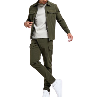 Belier Woven Cargo Pants, Green - S