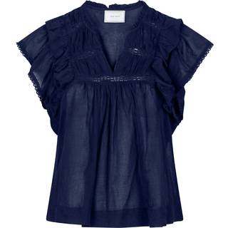 Jayla S Voile Bluse, Navy, 42