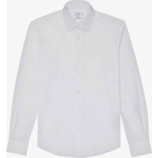 Reiss Reiss White Voyager Regular Fit Travel Shirt