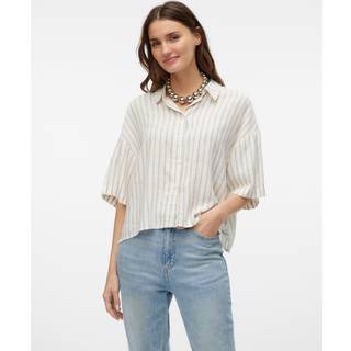 VERO MODA dame skjorte VMLINN - Snow White Olga moon rock - XS