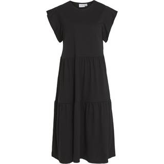 VILA Visummer S/S midi dress Black M