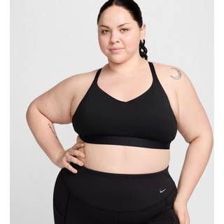 Polstret, justerbar Nike Indy-sports-bh med let støtte til kvinder (plus size) - sort - 2X
