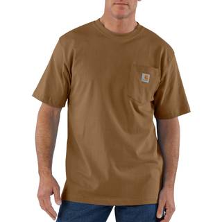 Carhartt Men's Carhartt Force Relaxed Fit Midweight Short-Sleeve Pocket T-Shirt  Carhartt Brown, L