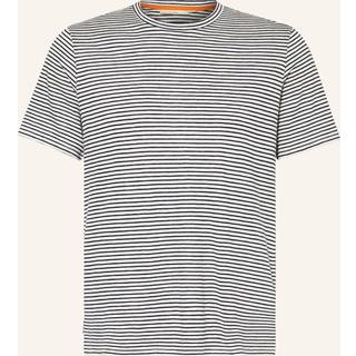 Icebreaker Merino Linen S/S Tee Stripe Merino-shirt Herrer størrelse S farve grå
