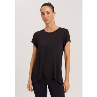 HANRO Short Sleeve Shirt - Yoga 2199 Black Beauty Large