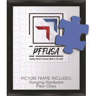 Puzzle Frame Picture Frame Poster Frame Puzzle Frame 1,25 tommer sort MDF Frame Plexi Glass og h?ngende hardware inkluderet (16x20)