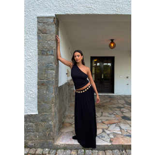 Viscose Crepe Maxi Skirt