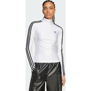 Adicolor 3-Stripes Turtleneck Long Sleeve T-shirt - White - 2XL