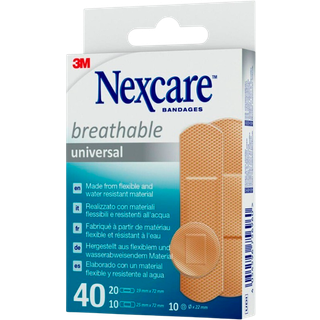 Nexcare Universal Åndbare Plastre (40 stk)