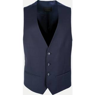 ROY ROBSON Herren Weste blau Slim Fit