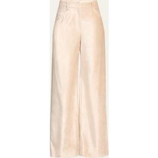 Brunello Cucinelli Cotton-blend wide-leg pants - beige - L