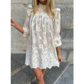 BYIC - Ellinoric Lace Dress - vw Vintage White