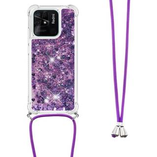 SKALO Xiaomi Redmi 10C Kvicksand Glitter Mobile Collar - Lilla
