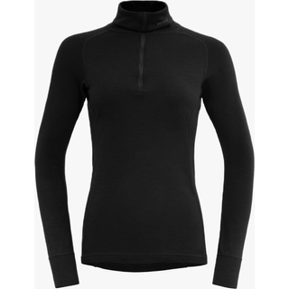 Devold Duo Active Woman Zip Neck Merino undertøj Damer størrelse S farve sort