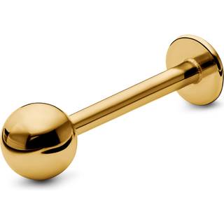 10 mm Guldfarvet Stav med Kugle Rustfri Stål Labret