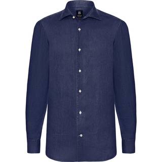 BOGGI MILANO Herren Hemd blau