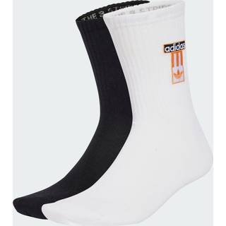Adibreak Crew sokker, 2 par - White / Black - 37-39