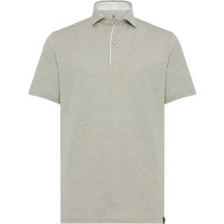 BOGGI MILANO Herren Polo-Shirt grün meliert
