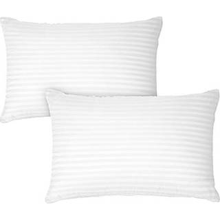 Dreamnorth Premium Gel Pillow Loft (pakke med 2) Luksusplysende bl?de sengepuder til hjemmehotelopsamling [God til side og ryg sovende] Bomuldsd?