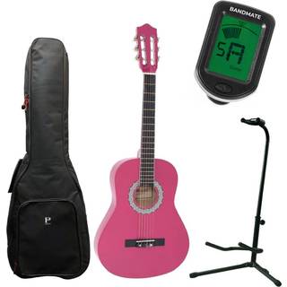 DiMavery AC-303 Spansk Guitar 3/4 Startpakke (Pink)