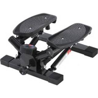 HOMCOM Mini Stepper Exercise Stepper Machine Legs Arms Thigh Toner Toning Machine Workout Training Fitness Stair Steps New Black