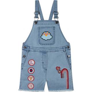 Stella McCartney Kids Smaekshorts Med Lapper Lyseblå 8 Y  Blå  8 år  kvinde