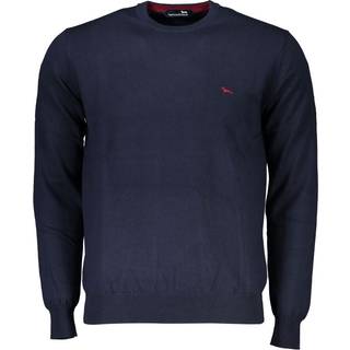 Harmont & Blaine Crew Neck Embroidered Blue Sweater