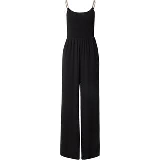 MK Smocked Georgette Chain Jumpsuit - Black - Michael Kors - XXL