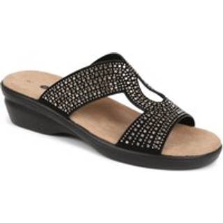 Pavers Embellished Mules Black Sandalseu39