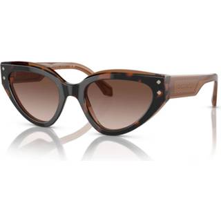 Bulgari Kvinde BV8256 549613 Outlet solbriller Acetat Havana Brun Cat Eye Skygge