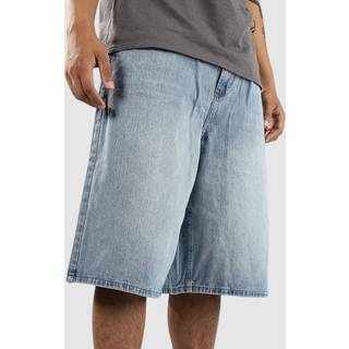 Empyre Ultra Loose Sk8 Denim W Embroidery Shorts - 34 - light blue