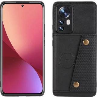 SKALO Xiaomi 12 PU-læder Cover med Pung - Sort