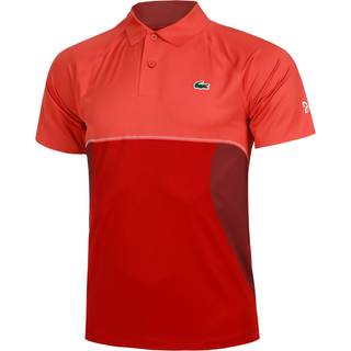 Lacoste Tennis x Novak Djokovic Ultra-Dry Polo Shirt Pink/Bordeaux