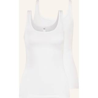 Calida Benefit Women 2-Pack top, hvid, Størrelse: L, Dame