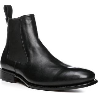 Prime Shoes Herren Chelsea Boots schwarz Glattleder