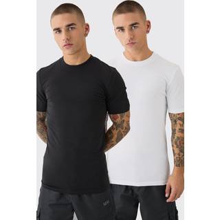 Mens Multi 2 Pack Muscle Fit T-shirt