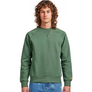 Carhartt WIP Chase Sweater - S - duck green/gold