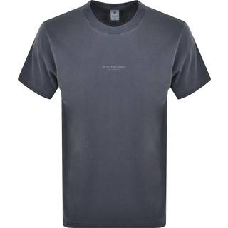 G-Star Boxy Logo T Shirt Blue