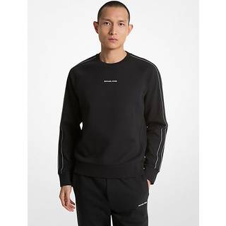 MK Logo Tape Cotton Blend Sweatshirt - Black - Michael Kors - XL