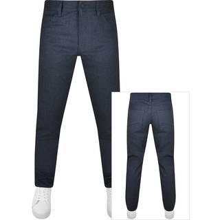 Maine Regular fit bukser i mouliné-twill af, som ikke krøller