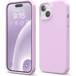 Elago kompatibel med iPhone 15 Case Liquid Silicone Case Full Body Protective Cover Stockfast Slim Phone Case Anti-Scratch Soft Microfiber Lining
