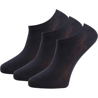 Trofe Cotton Sneaker Socks 3-pak - Black - Str 39/42